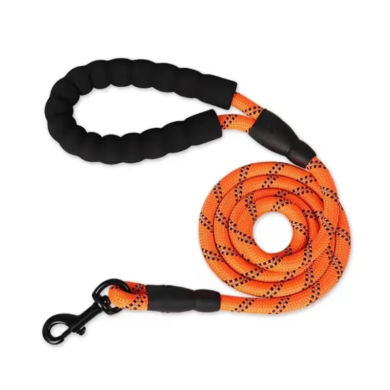 Heavy-Duty Reflective Dog Leash 🐕 | Strong Rope for All Dog Sizes