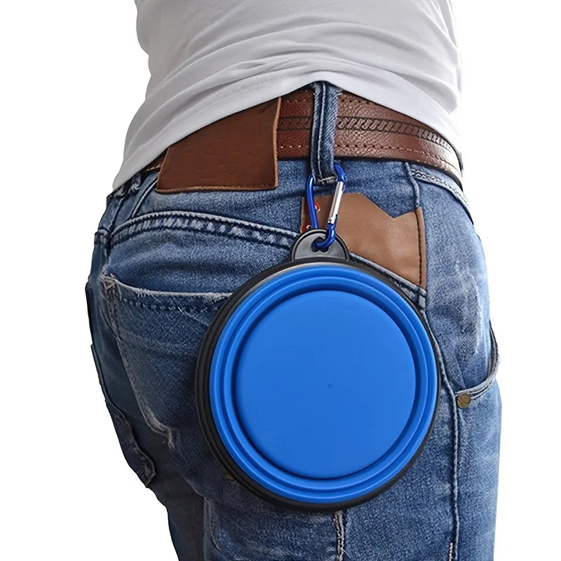 Portable Collapsible Pet Bowl 🥣 | Travel Silicone Food & Water Bowl