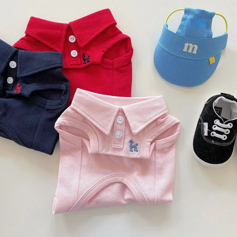 Cute Dog Polo Shirt 👕 | Soft & Breathable Pet Outfit