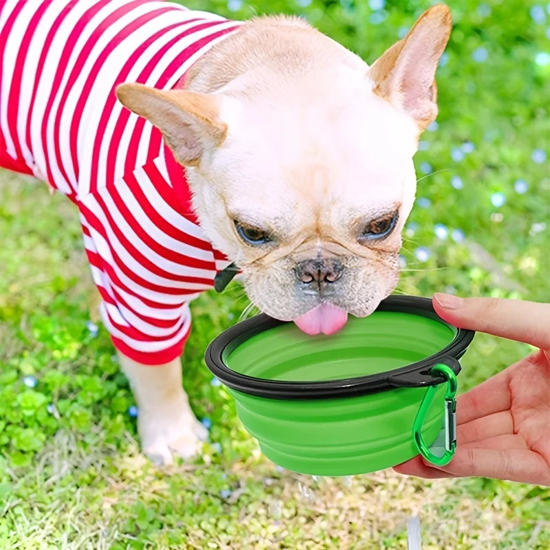 Portable Collapsible Pet Bowl 🥣 | Travel Silicone Food & Water Bowl