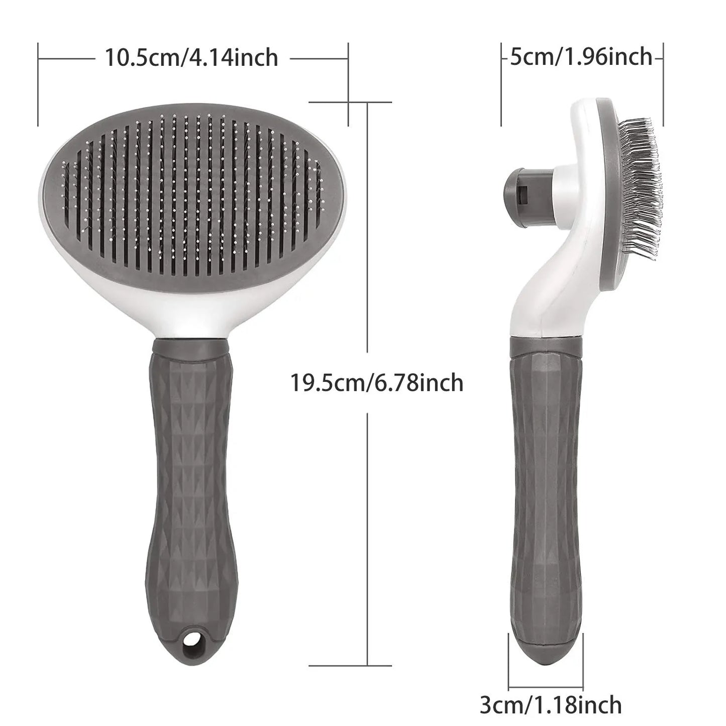 Self-Cleaning Slicker Brush 🪮 | Easy Deshedding Pet Grooming