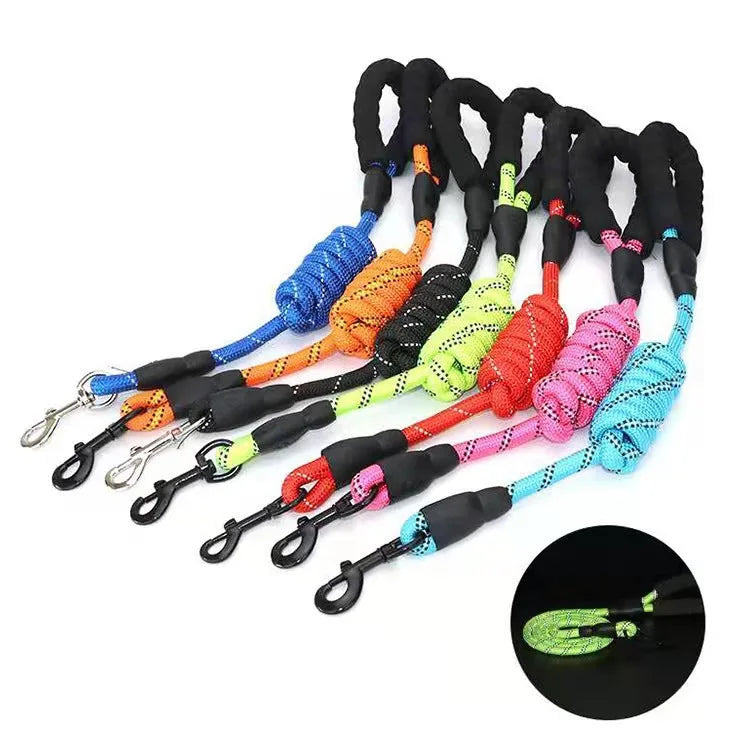 Heavy-Duty Reflective Dog Leash 🐕 | Strong Rope for All Dog Sizes