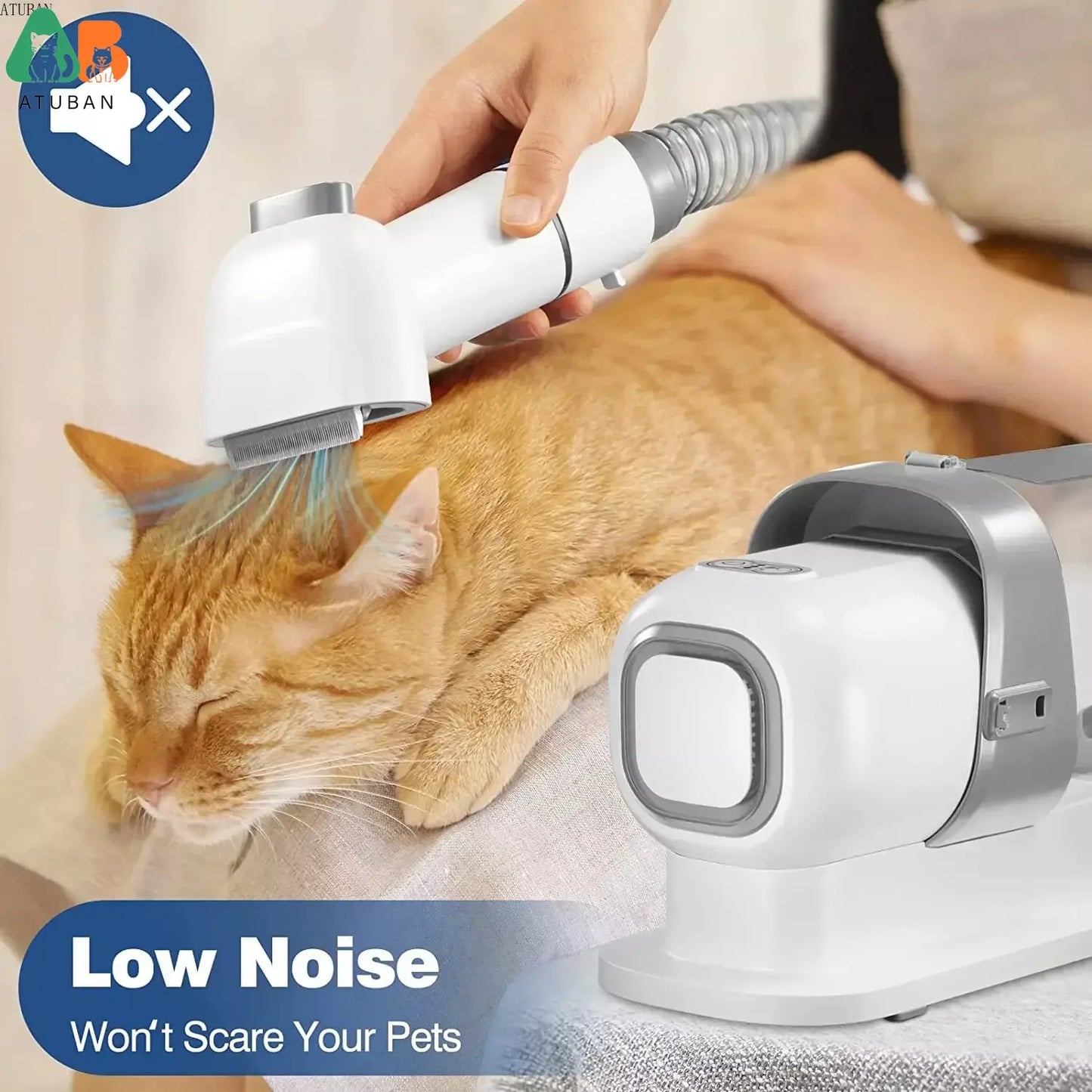 All-in-One Dog Grooming Vacuum Kit 🧹 | 2.3L Pro Pet Groomer