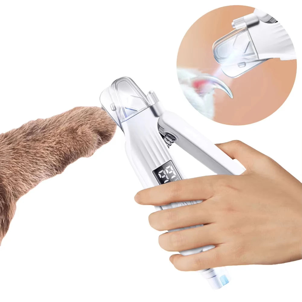 2-in-1 Electric Pet Nail Grinder ✂️ | LED Light & Quiet Motor