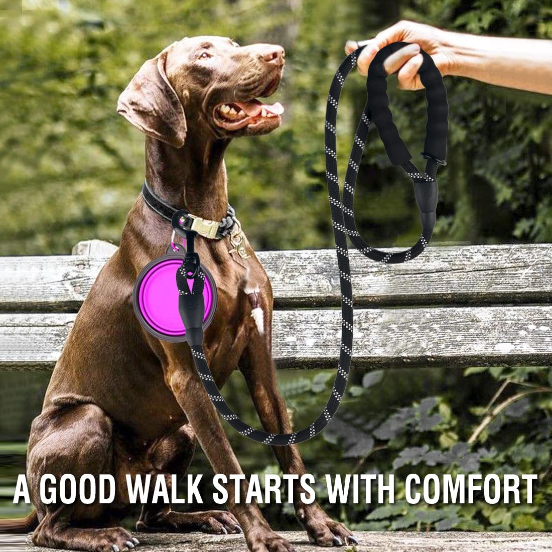Heavy-Duty Reflective Dog Leash 🐕 | Strong Rope for All Dog Sizes