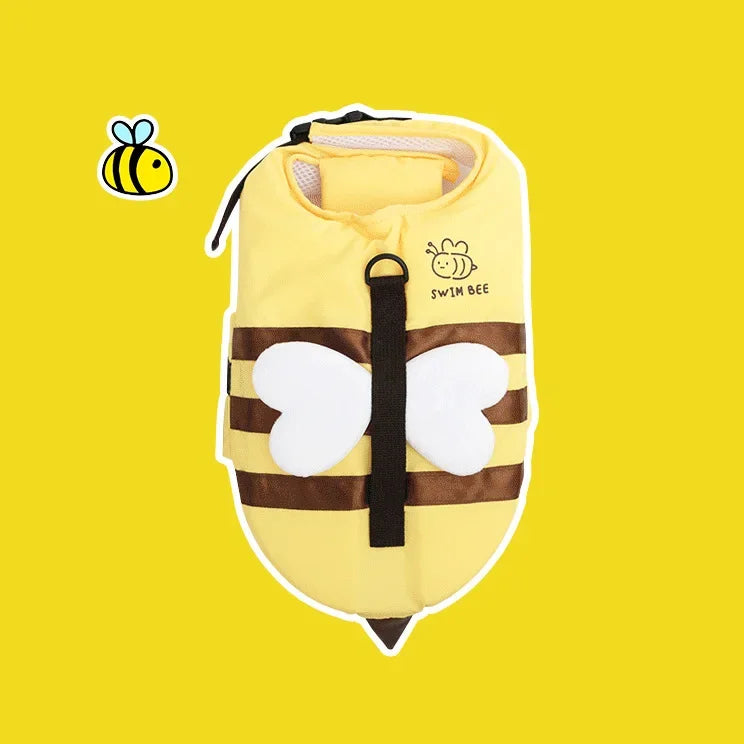 Cute Dog Life Jacket 🦺 | Bee Design Pet Swimming Vest
