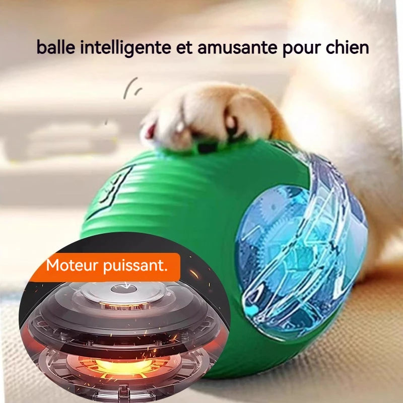 Smart Interactive Dog Ball 🎾 | Auto-Rolling & Rechargeable Toy