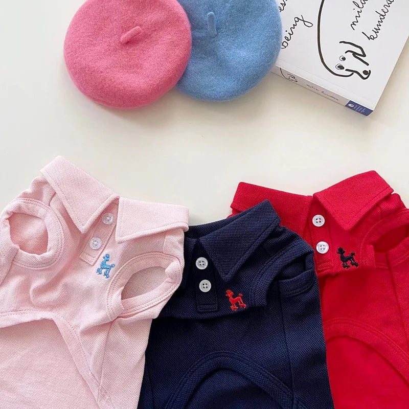 Cute Dog Polo Shirt 👕 | Soft & Breathable Pet Outfit