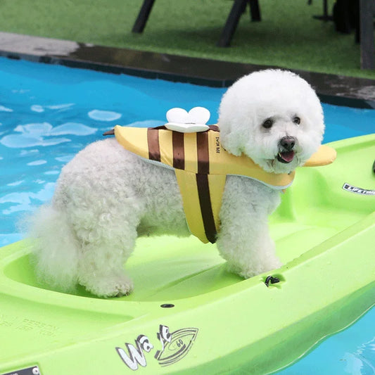 Cute Dog Life Jacket 🦺 | Bee Design Pet Swimming Vest