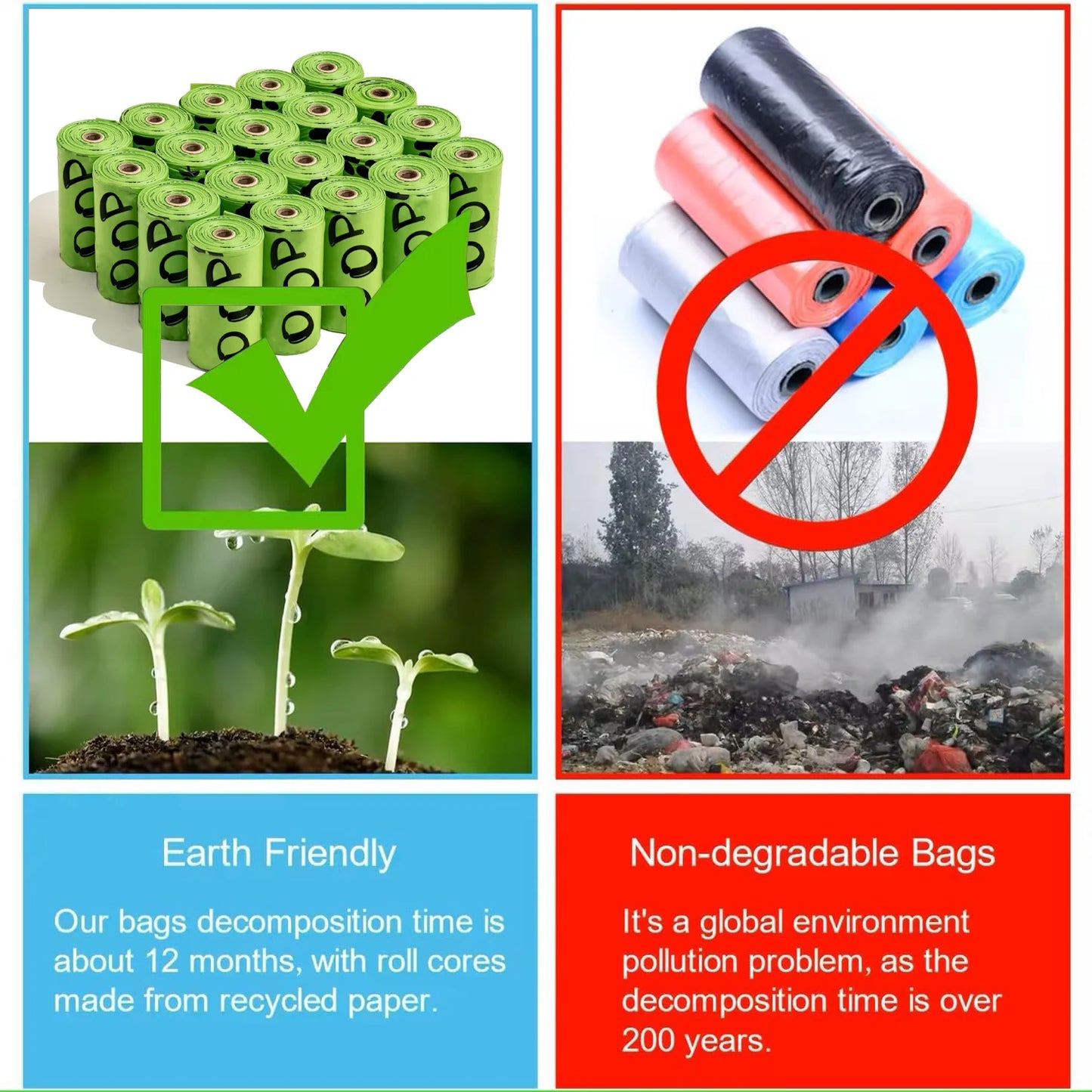 Lavender-Scented Dog Poop Bags 💩 | Biodegradable with Dispenser