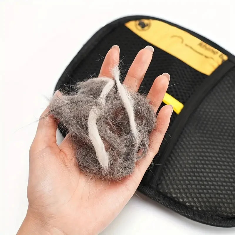 Pet Hair Remover Brush Set 🪮 | 2-Pack Reusable Lint Brushes + Glove