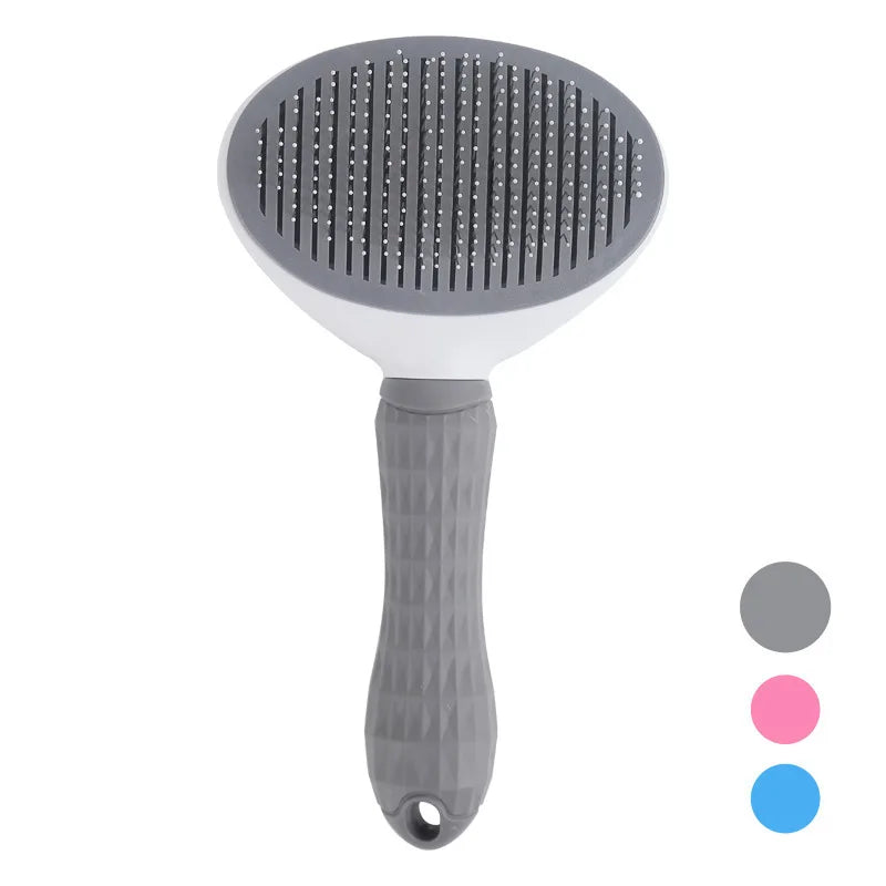 Self-Cleaning Slicker Brush 🪮 | Easy Deshedding Pet Grooming