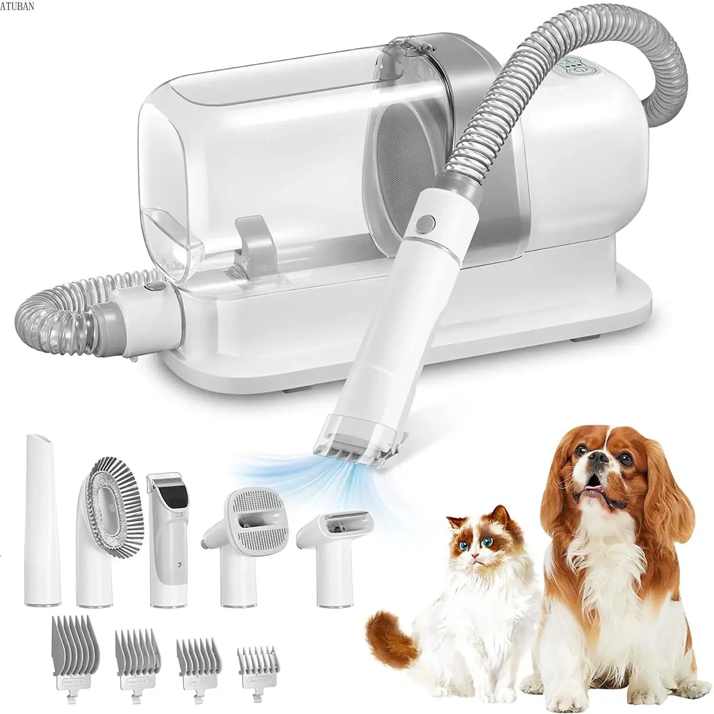 All-in-One Dog Grooming Vacuum Kit 🧹 | 2.3L Pro Pet Groomer