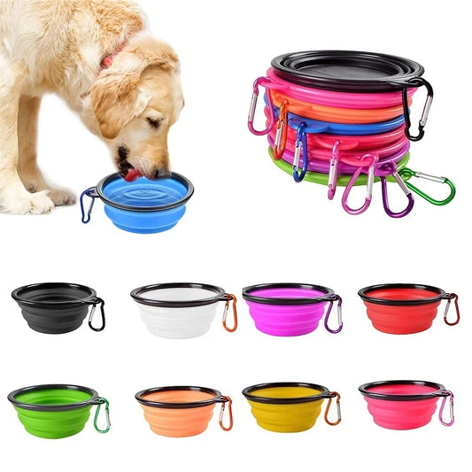 Portable Collapsible Pet Bowl 🥣 | Travel Silicone Food & Water Bowl