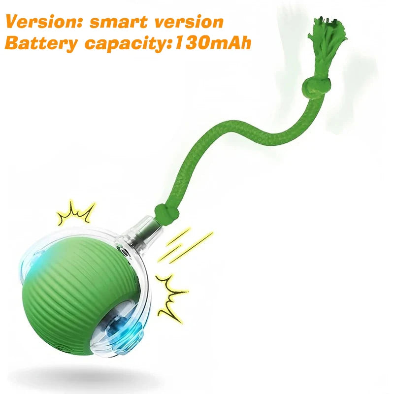 Smart Interactive Dog Ball 🎾 | Auto-Rolling & Rechargeable Toy