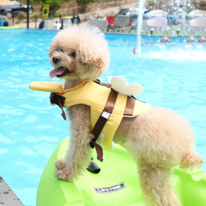 Cute Dog Life Jacket 🦺 | Bee Design Pet Swimming Vest