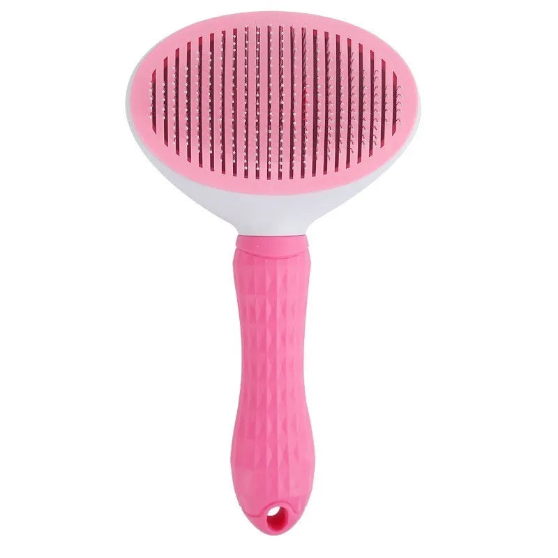 Self-Cleaning Slicker Brush 🪮 | Easy Deshedding Pet Grooming
