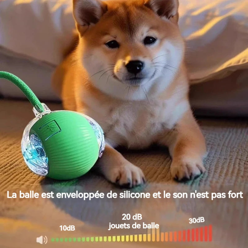 Smart Interactive Dog Ball 🎾 | Auto-Rolling & Rechargeable Toy