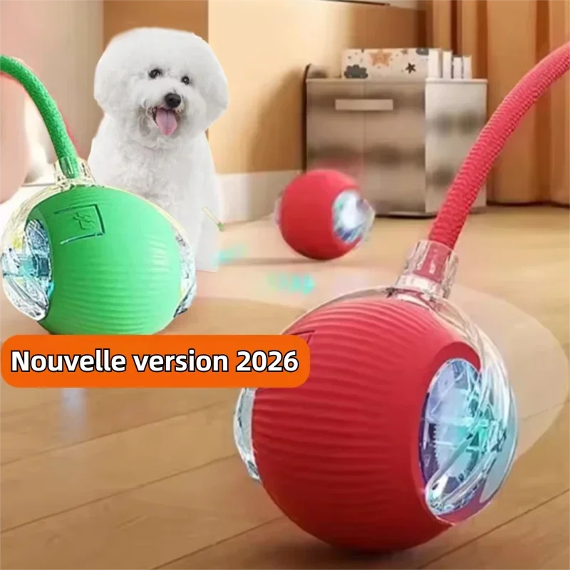 Smart Interactive Dog Ball 🎾 | Auto-Rolling & Rechargeable Toy