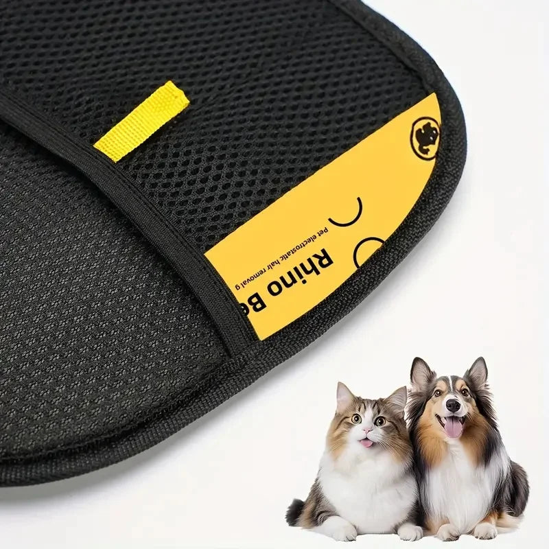 Pet Hair Remover Brush Set 🪮 | 2-Pack Reusable Lint Brushes + Glove