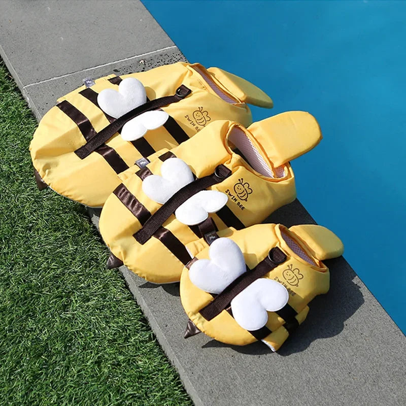 Cute Dog Life Jacket 🦺 | Bee Design Pet Swimming Vest